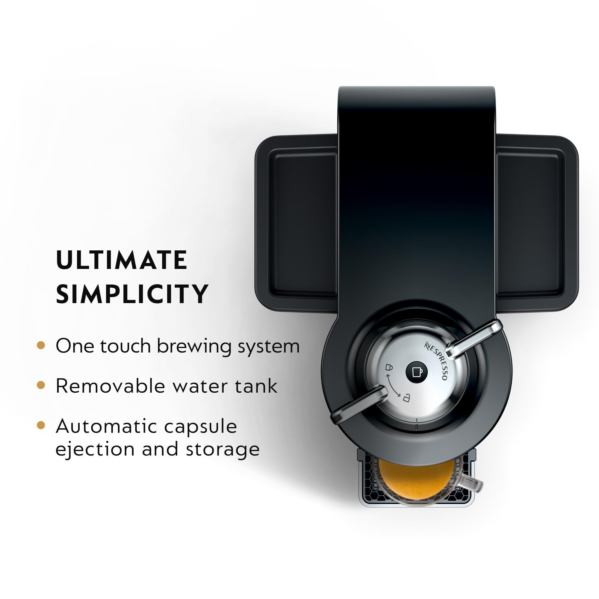 Nespresso Vertuo Coffee and Espresso Maker by De'Longhi, Piano Black