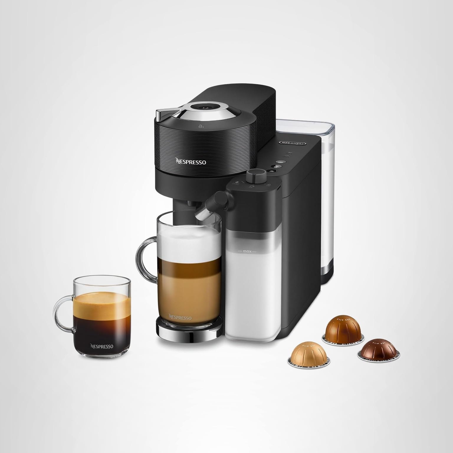 158-nespresso-vertuo-lattissima-coffee-and-espresso-maker-by-de-longhi-matte-black-glossy-10.jpg Nespresso Vertuo Lattissima Coffee and Espresso Maker by De'Longhi, Matte Black & Glossy
