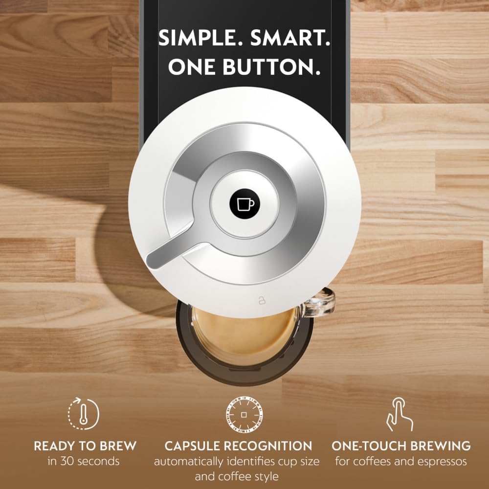 Nespresso Vertuo Next Coffee and Espresso Maker by De'Longhi with Aeroccino Milk Frother, White