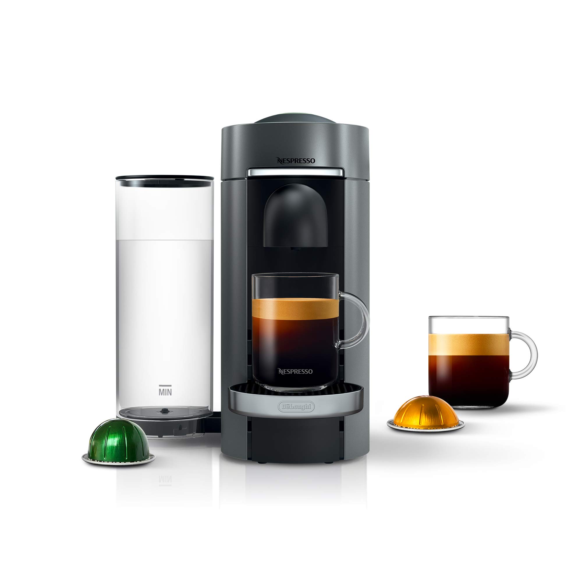 De'Longhi Nespresso Vertuo Plus Coffee and Espresso Maker by De'Longhi, Titan