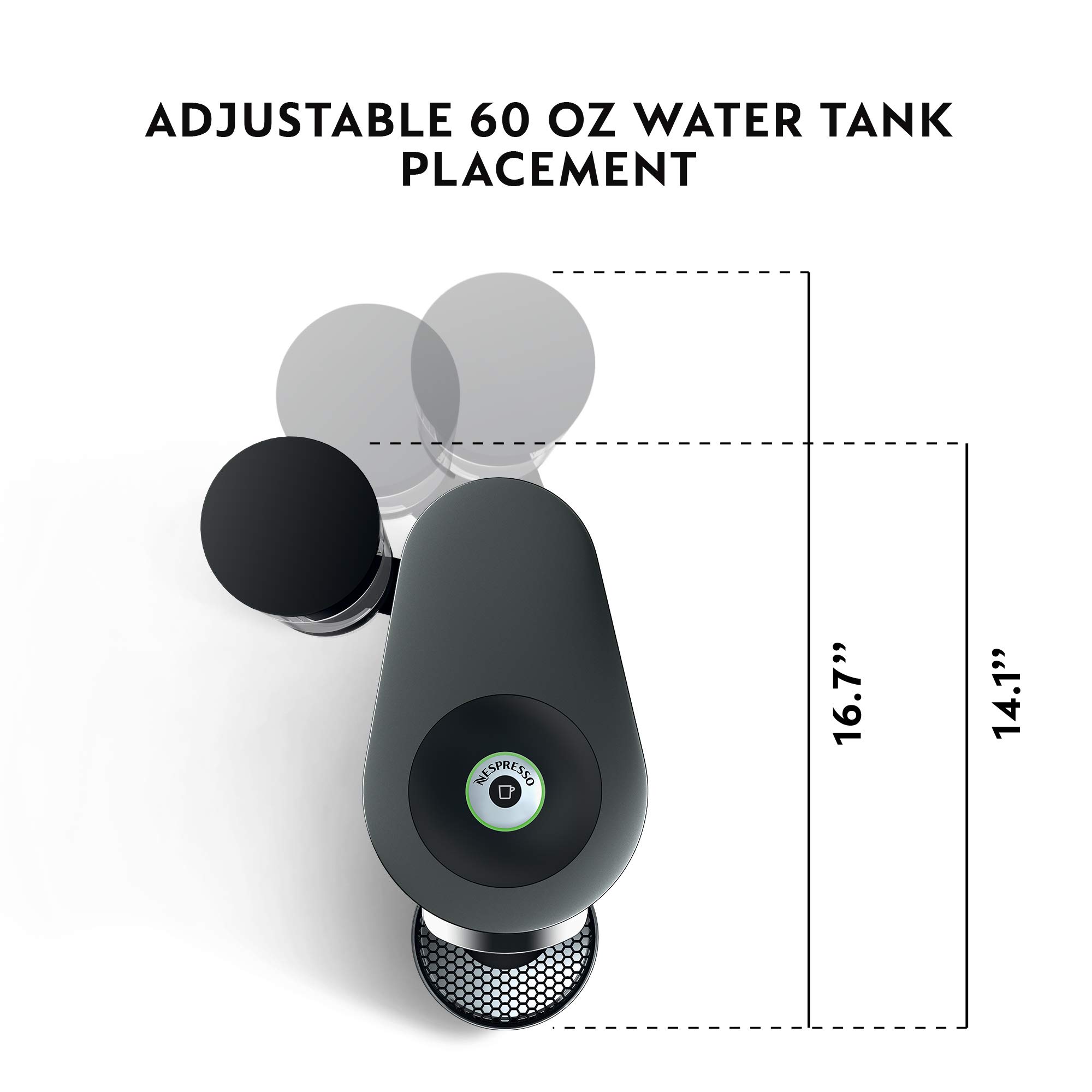 De'Longhi Nespresso Vertuo Plus Coffee and Espresso Maker by De'Longhi, Titan