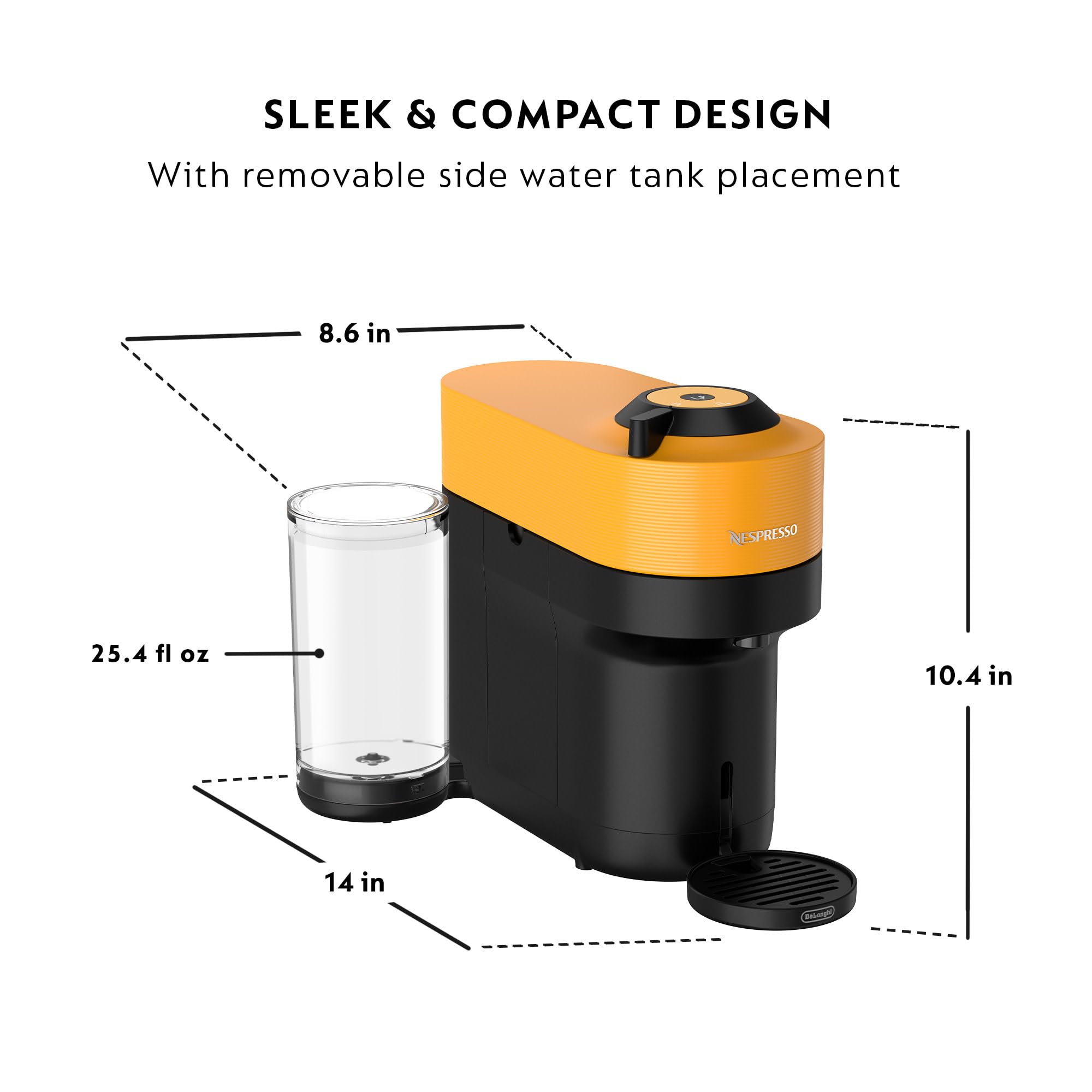 206-nespresso-vertuo-pop-by-de-longhi-with-aeroccino-1500-watts-mango-yellow-7.jpg Nespresso Vertuo Pop+ by De'Longhi with Aeroccino, 1500 watts, Mango Yellow