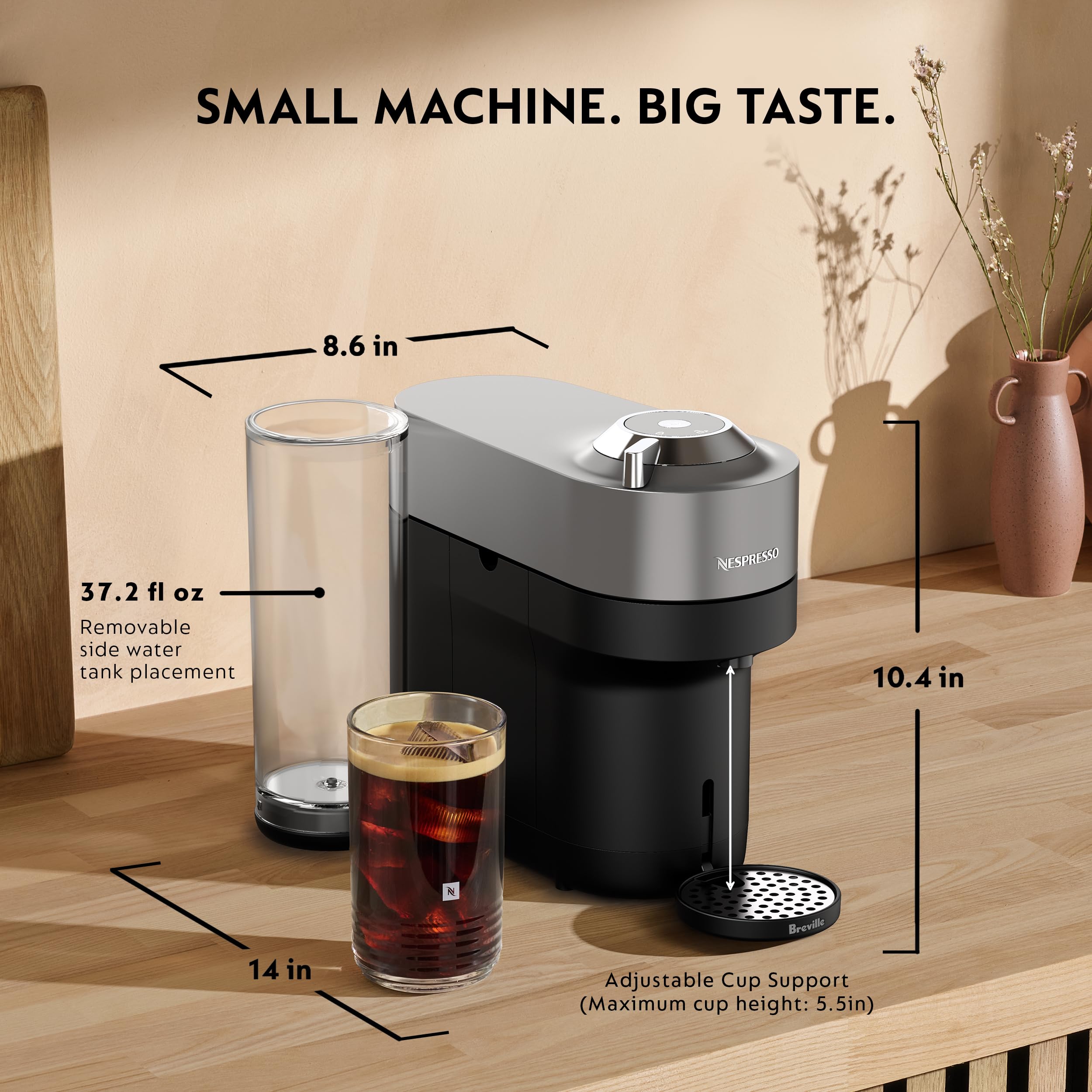 219-nespresso-vertuo-pop-deluxe-coffee-and-espresso-maker-by-breville-with-milk-frother-titan-5.jpg Nespresso Vertuo Pop+ Deluxe Coffee and Espresso Maker by Breville with Milk Frother, Titan