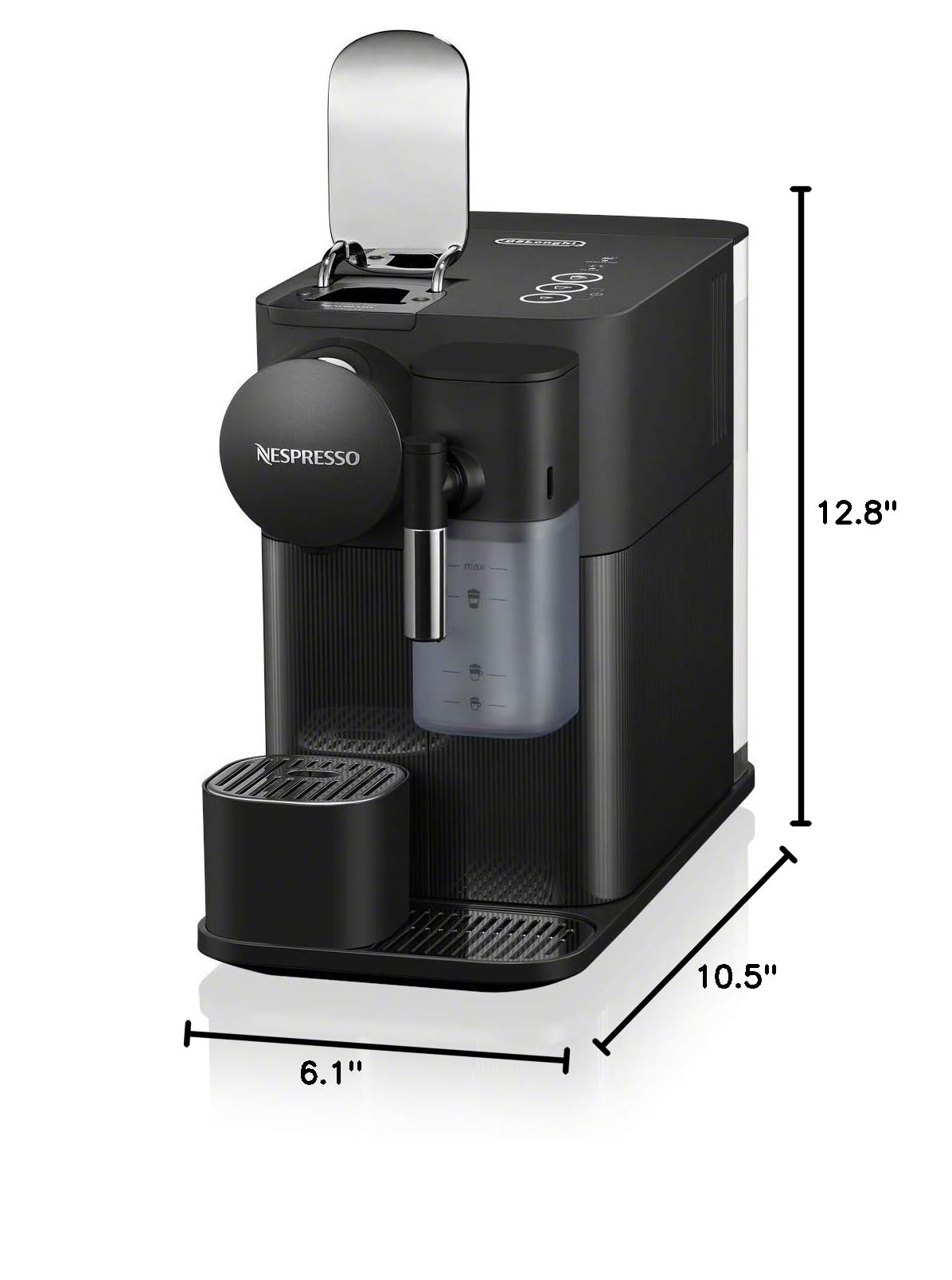 266-nespresso-lattissima-one-original-espresso-machine-with-milk-frother-by-de-longhi-shadow-black-6.jpg Nespresso Lattissima One Original Espresso Machine with Milk Frother by De'Longhi, Shadow Black