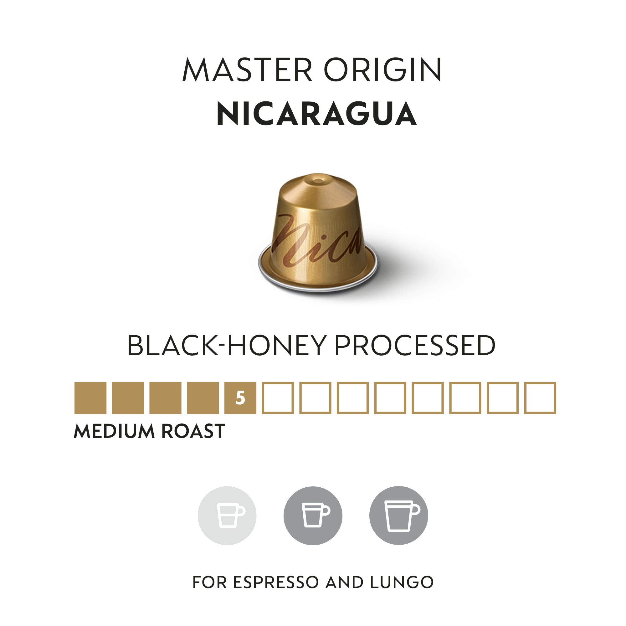 Nespresso OriginalLine, Nicaragua Master Origin, 50 Count Coffee Pods