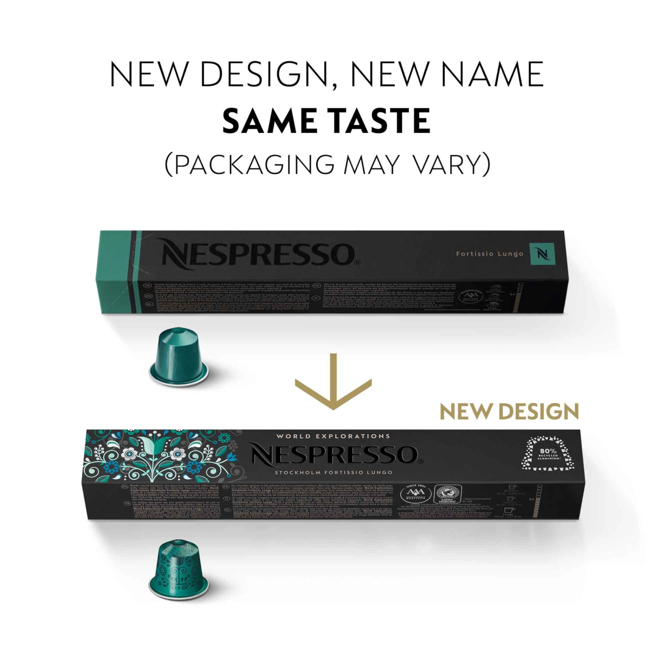 Nespresso OriginalLine, Morning Lungo Blends Variety Pack, 50 Count (Pack of 5)