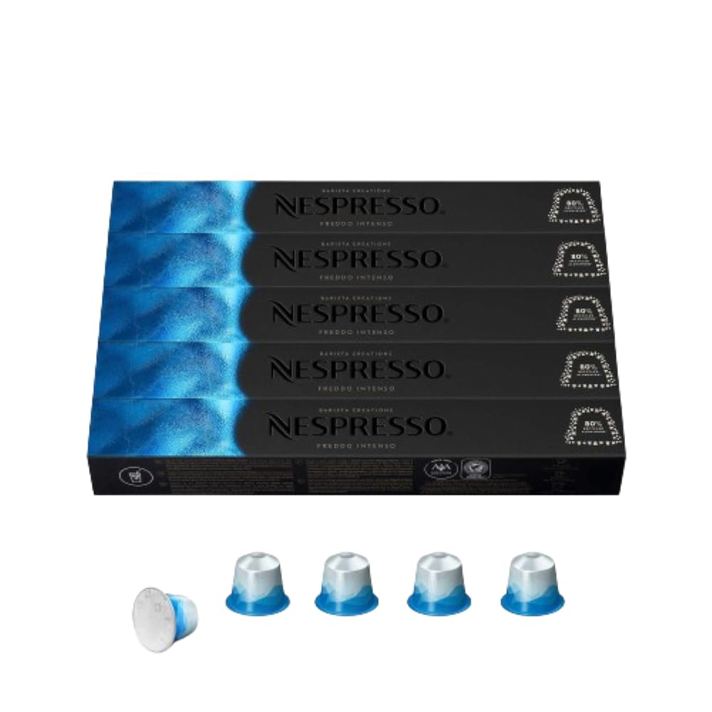 Nespresso Capsules OriginalLine, Freddo Intenso, 50-Count Espresso Coffee Pods, Brews 1.35oz.